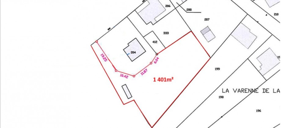 Terrain Bellerive – 1401m² Terrain Bellerive – 1401m²