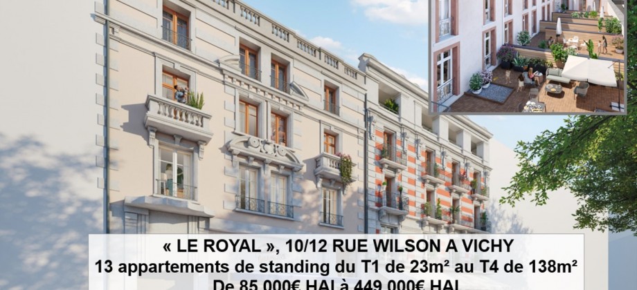 Commercialisation programme « Le Royal » Commercialisation programme « Le Royal »